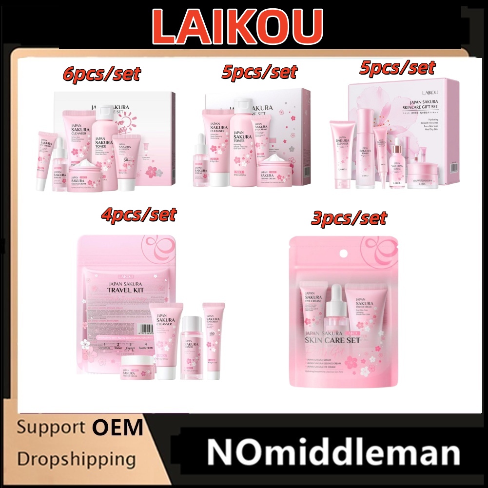 Sakura Skin Care Sets Gift Set - огляд і ціна Skincare Routine