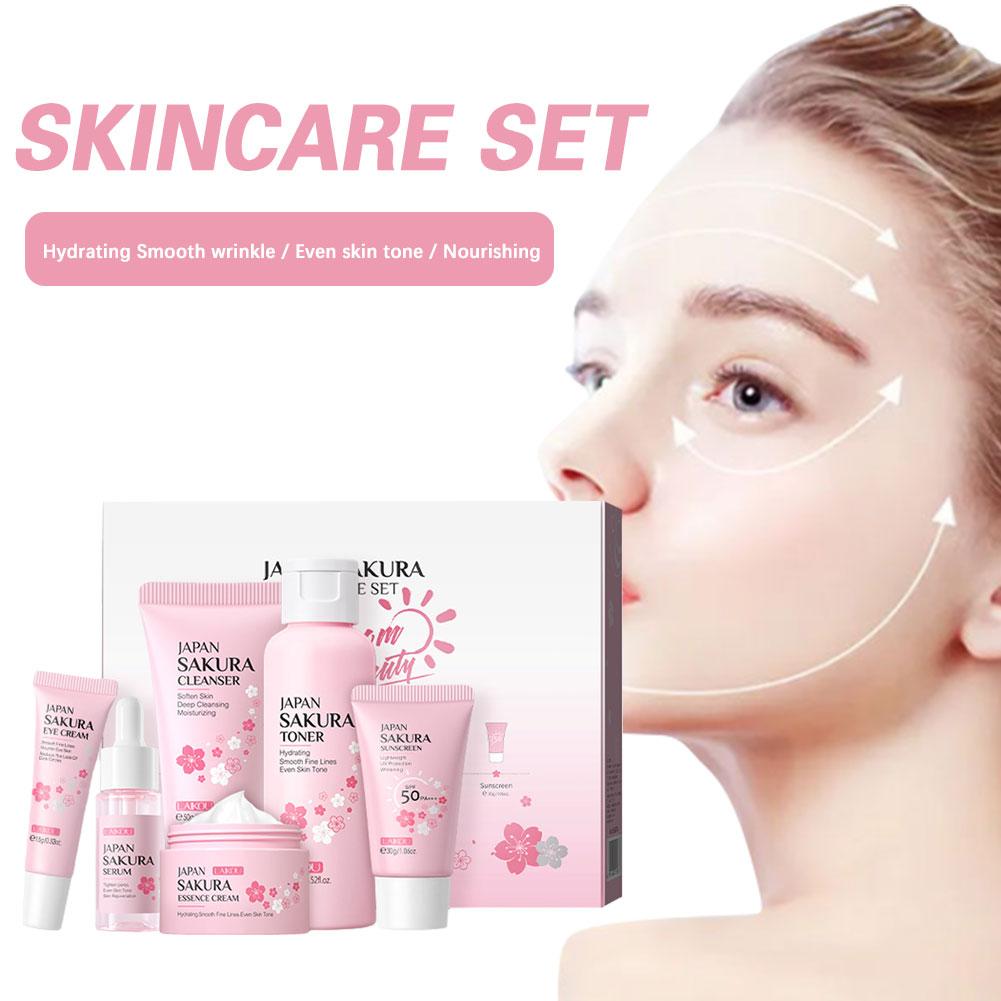 Sakura Skin Care Sets Gift Set - огляд і ціна Skincare Routine